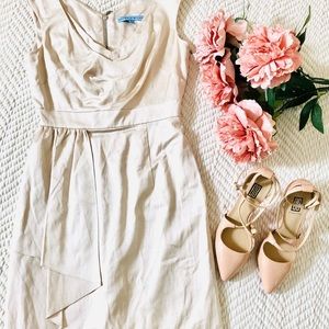 Antonio Milani Nude Satin Dress Size 0